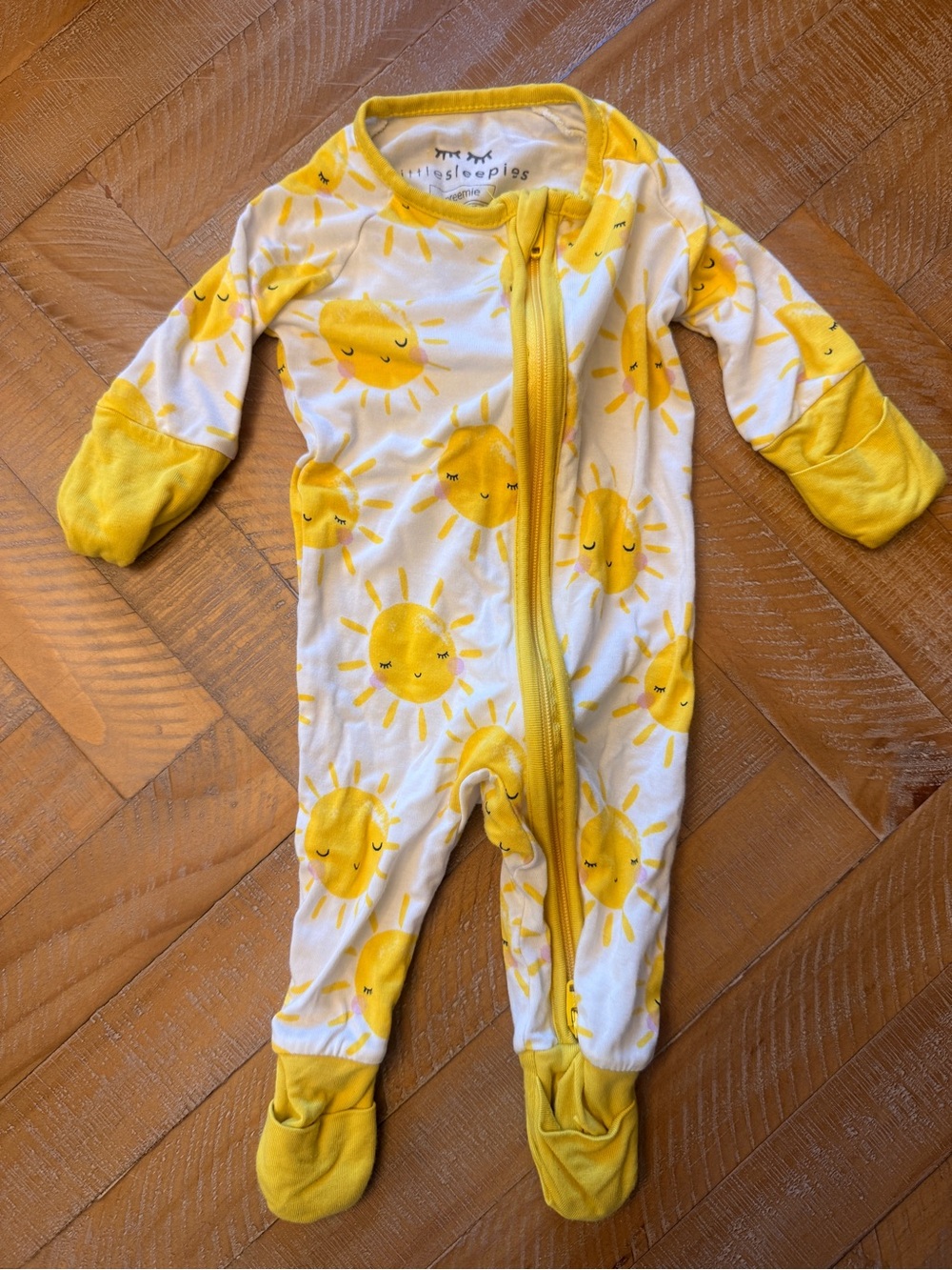 Little Sleepies Sunshine Zippy Bamboo Sleeper Size: Preemie